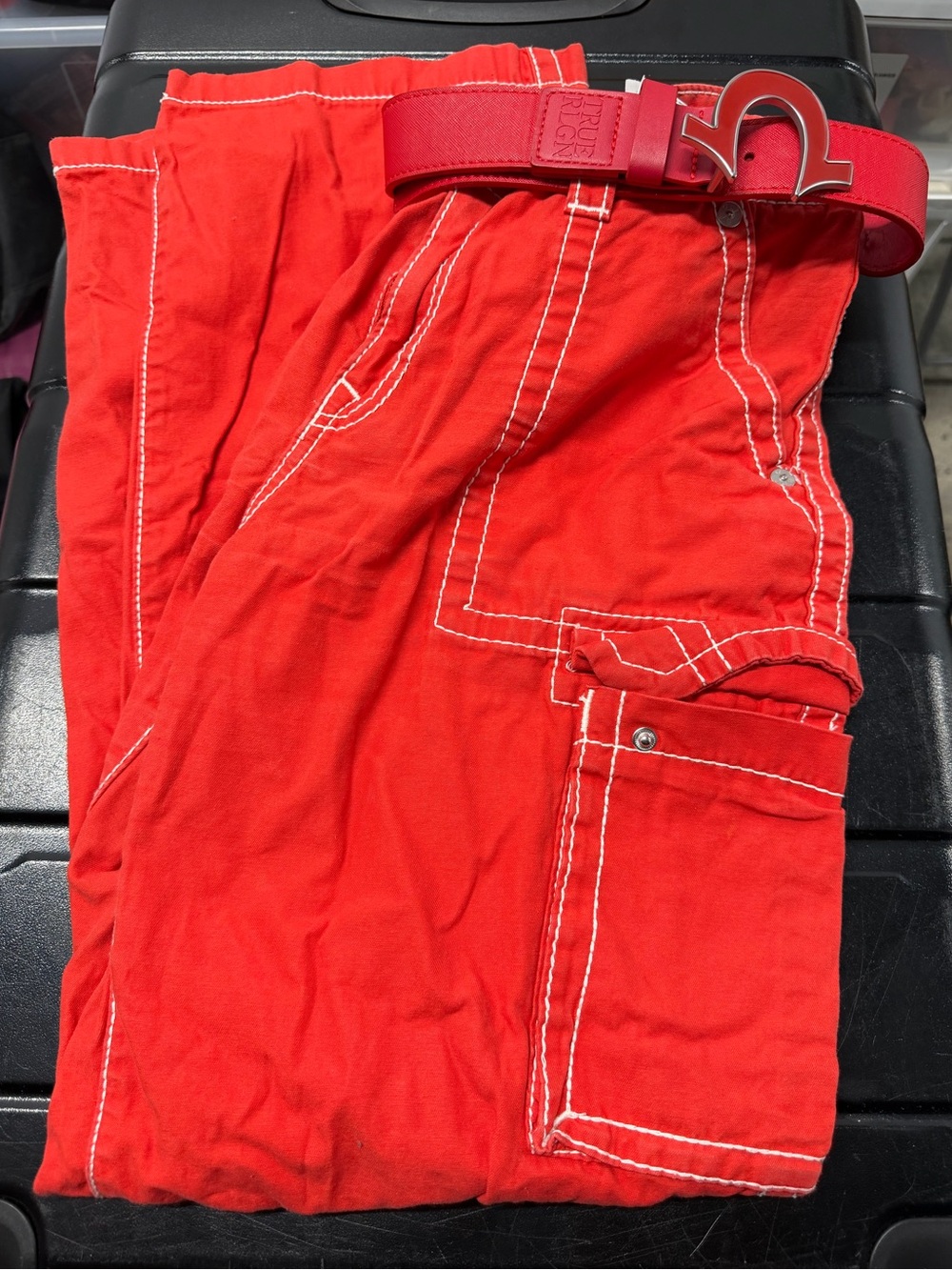 True Religion Red belt